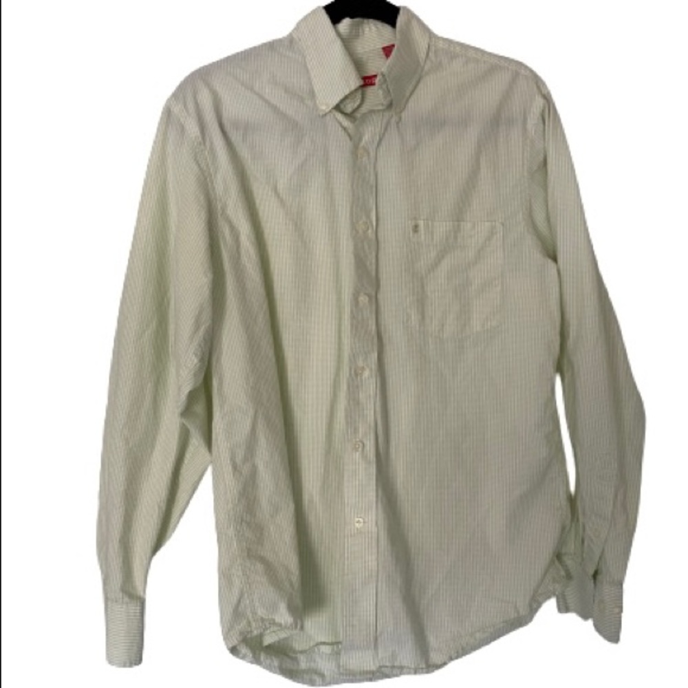 3/$15 Light Green and White Izod Button Down